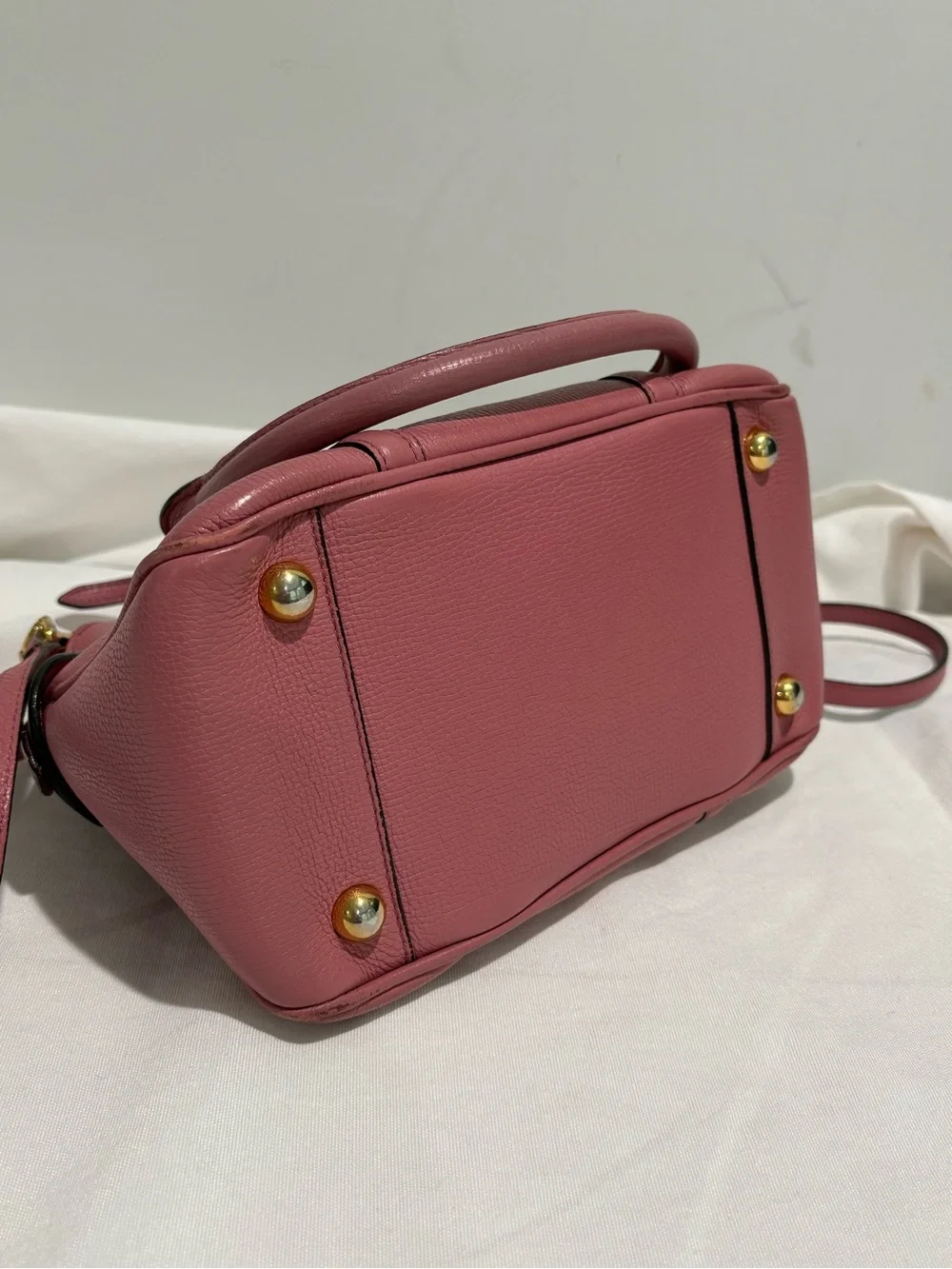 Authentic Burberry Banner Small Pink Leather Satchel Crossbody w/ certificate - Picture 8 of 15